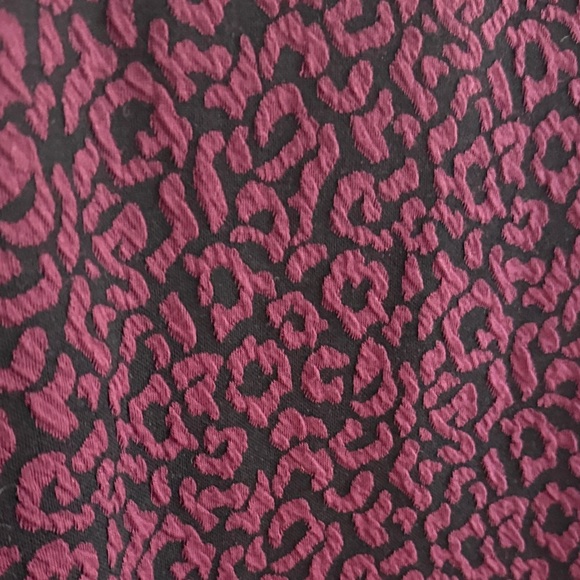 LOFT Black and Purple Brocade  Mini Dress - Picture 5 of 6